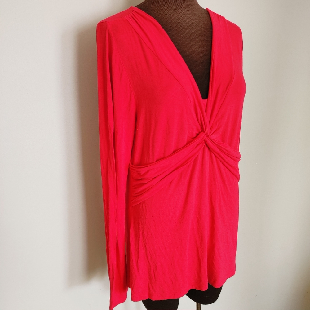 Boden Front Knot Long sleeve shirt Pink size 12